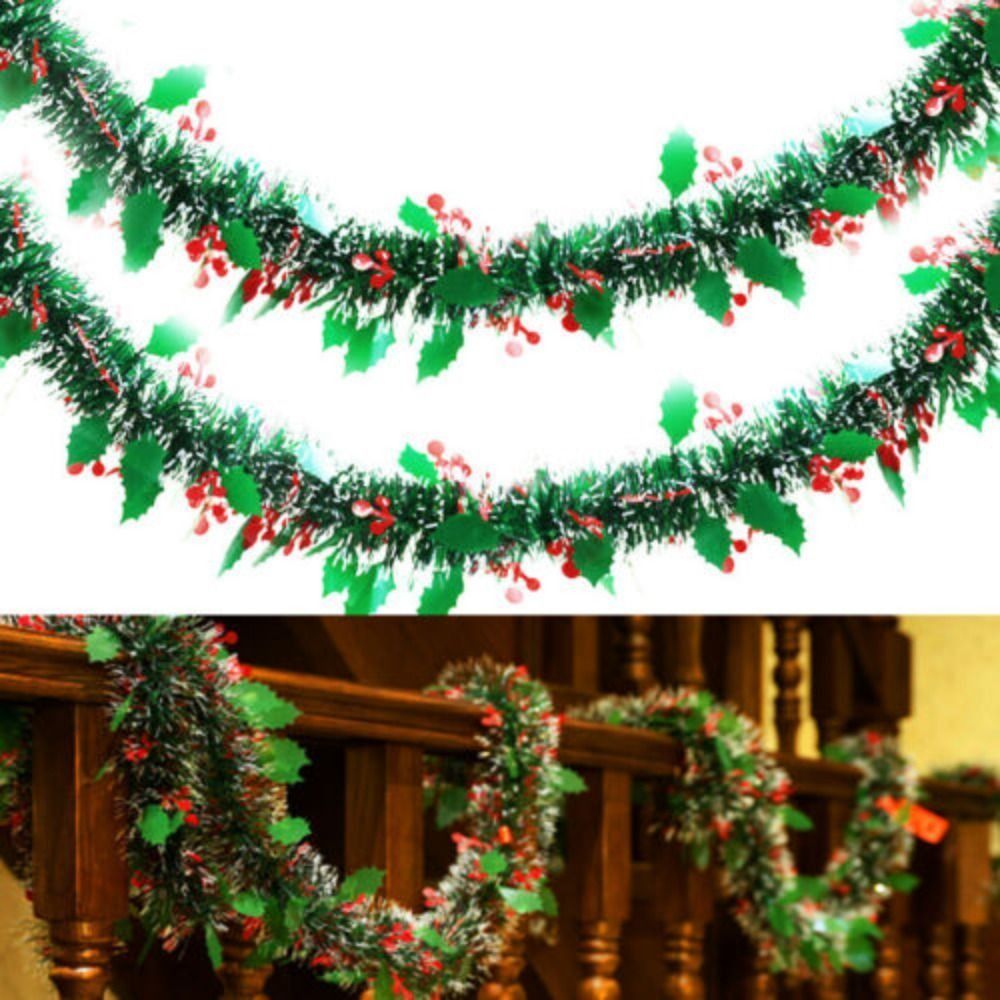 พวงมาลัยคริสต์มาสแบบใช้ซ้ำได้  - Tinsel Garland Decoration บทวิจารณ์และราคา