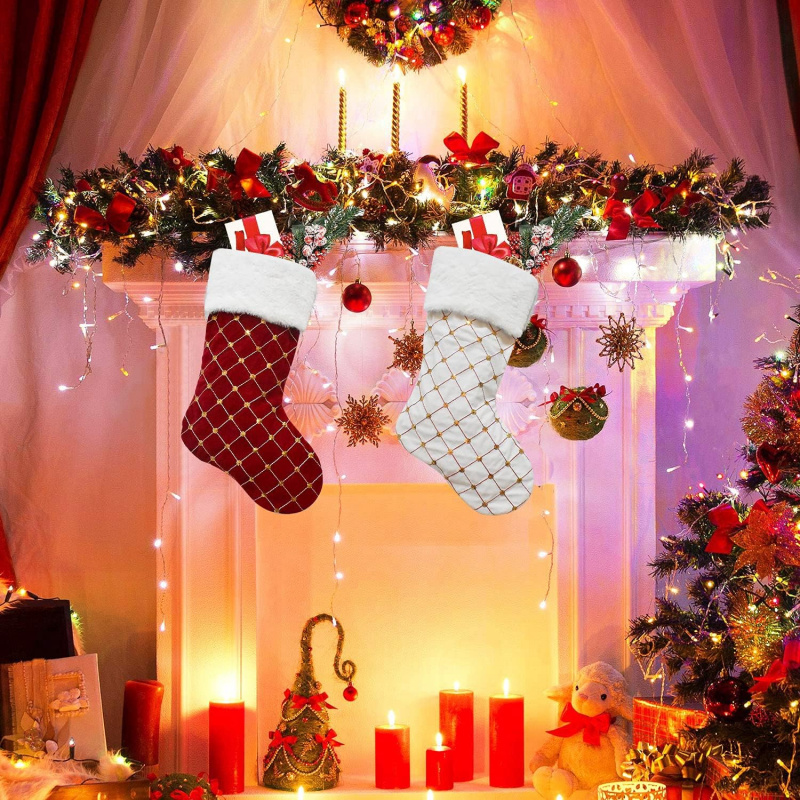ถุงเท้าคริสต์มาสขนเฟอร์เทียมลา - Christmas Stocking Hanging บทวิจารณ์และราคา