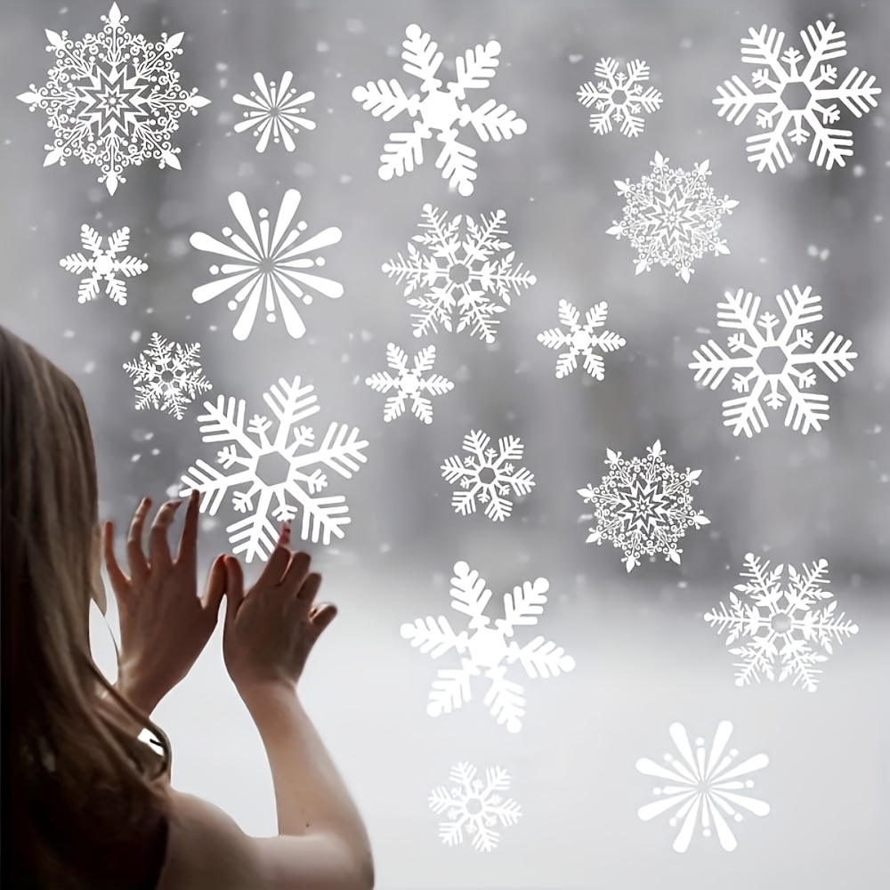 สติกเกอร์ลายเกล็ดหิมะฤดูหนาว 1 - Snowflake Window Decal บทวิจารณ์และราคา