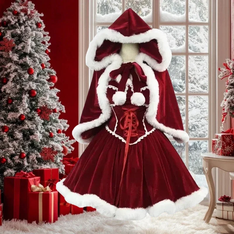 ชุดคลุมสีแดงปีใหม่ คอสเพลย์ ชุ - Elf Costume Christmas บทวิจารณ์และราคา