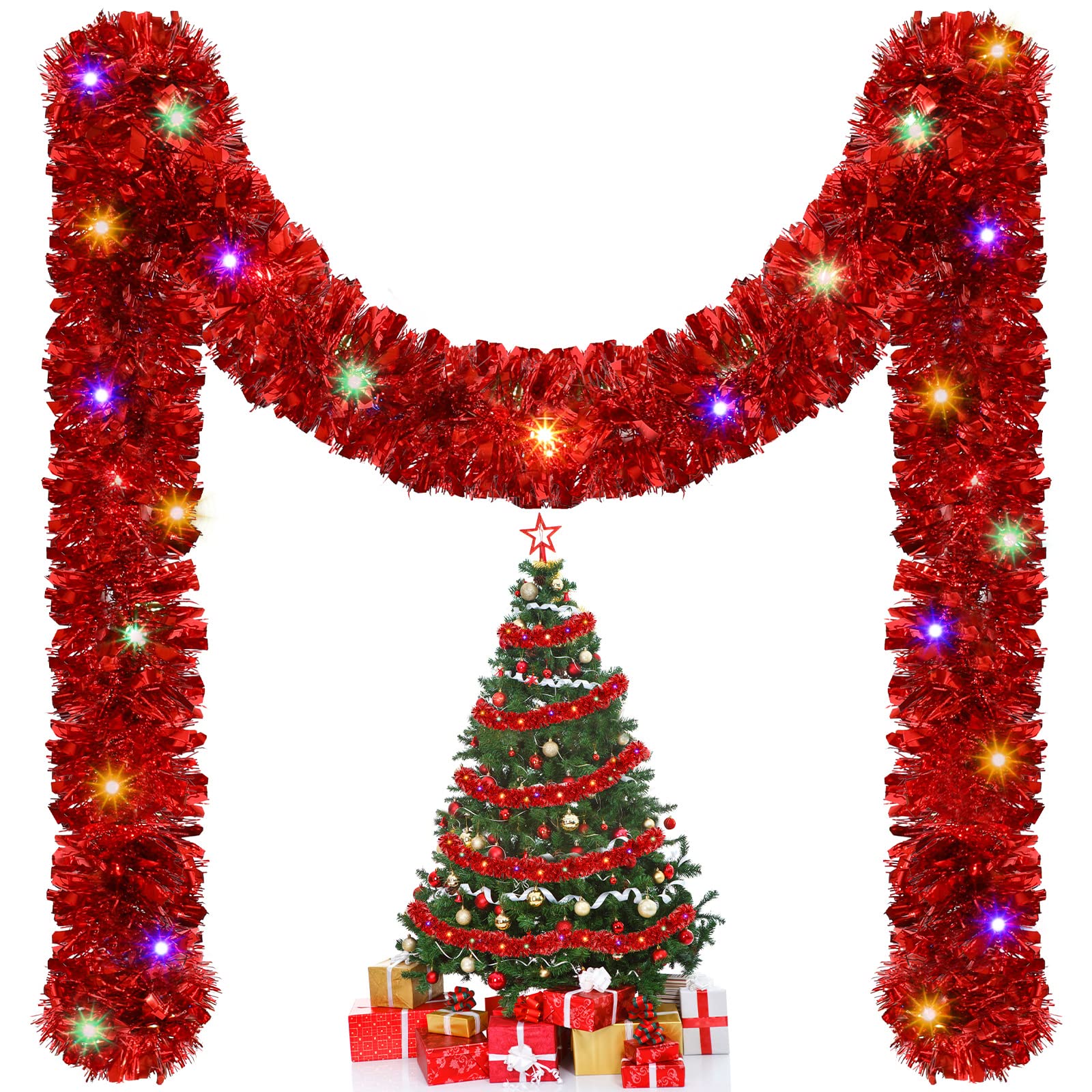 1/3pcs 5M คริสต์มาส Tinsel Gar - Tinsel Garland Decoration บทวิจารณ์และราคา