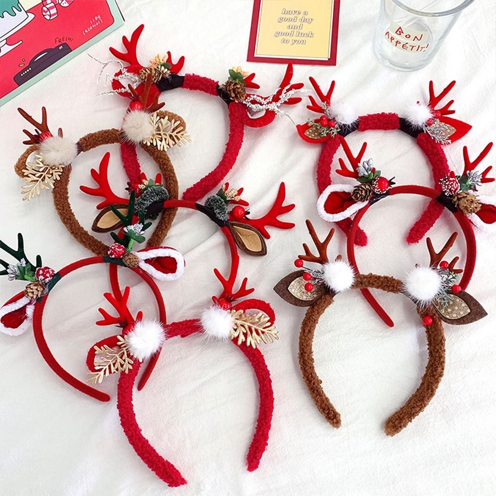 ที่คาดผมตกแต่งคริสต์มาส ที่คาด - Reindeer Antlers Headband บทวิจารณ์และราคา