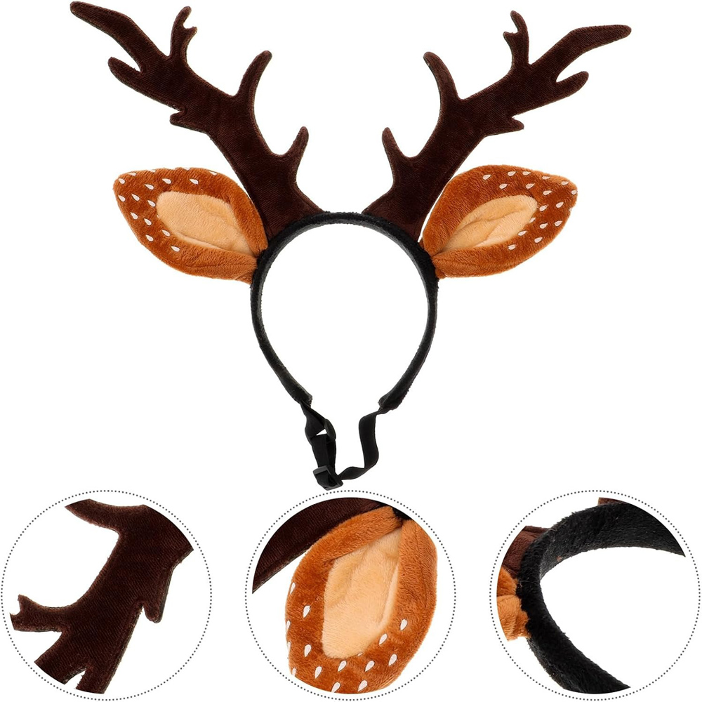 ที่คาดผมรูปหัวสุนัข หมวกแฟนซีร - Reindeer Antlers Headband บทวิจารณ์และราคา