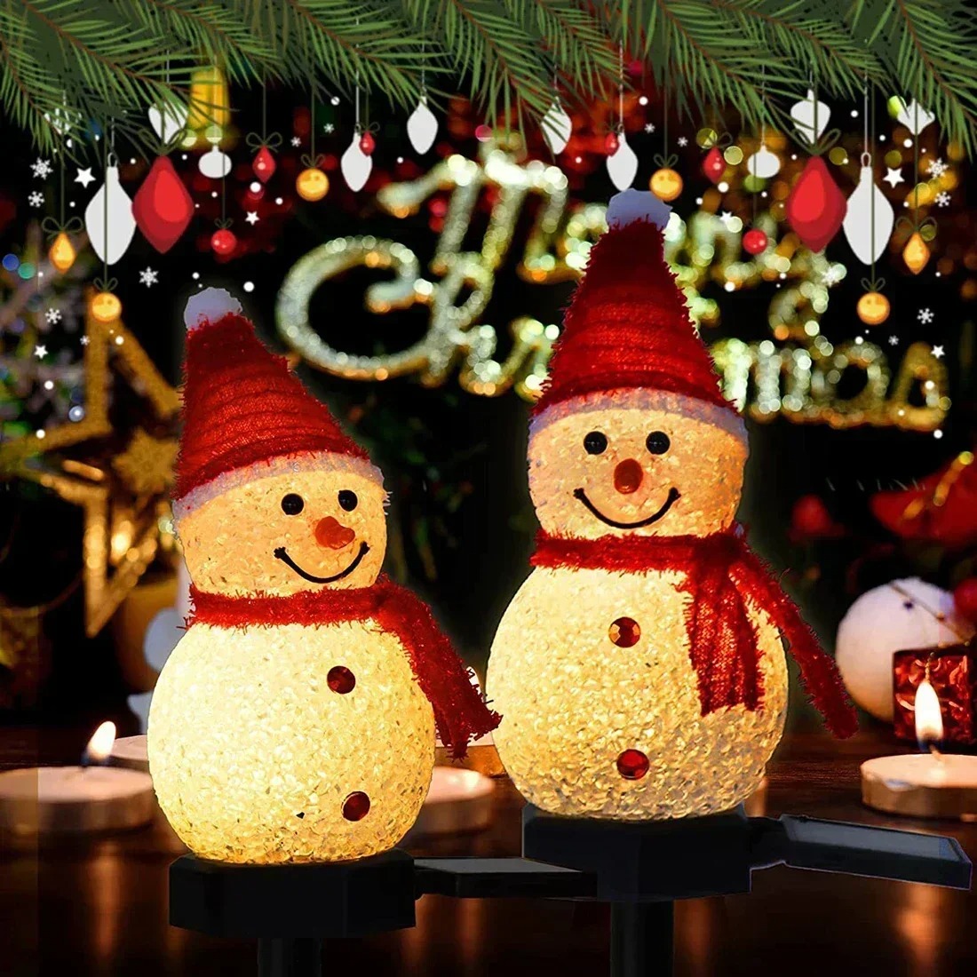 โคมไฟสวนพลังงานแสงอาทิตย์รูปมน - Christmas Lights Outdoor บทวิจารณ์และราคา